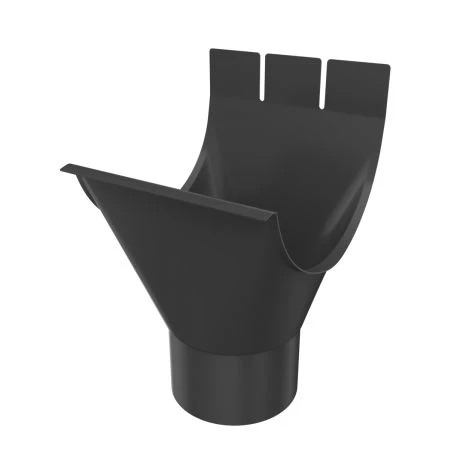 METIGLA N°8 Gootuitloop - RAL9005 Zwart Glanzend 2 METIGLA N°8 Gootuitloop - RAL9005 Zwart Glanzend - Afbeelding 2