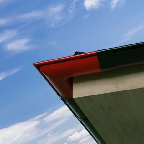 METIGLA N°9 Buitenhoek Goot - RAL9005 Zwart Mat 2 METIGLA N°9 Buitenhoek Goot - RAL9005 Zwart Mat - Afbeelding 2