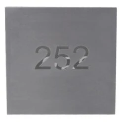 Nummergravure Op Inoxplaatje 18x18 Gelaserd