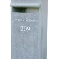 OPTIE Naam & Nummergravure Brievenbus Arduin