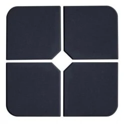 Parasolvoettegel 46x46cm 25KG Antraciet (set Van 4 Stuks) -Bouw Materialens Winkel parasolvoettegel 46x46cm 25kg antraciet set van 4 stuks 3