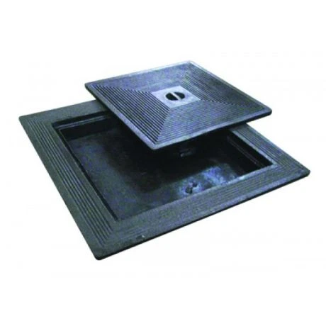 Putdeksel Gietijzer Dubbel 50x50 2 Putdeksel Gietijzer Dubbel 50x50 - Afbeelding 2