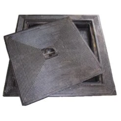 Putdeksel Gietijzer Dubbel 80x80