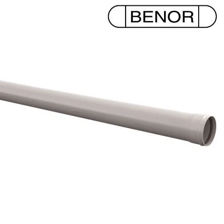 PVC Buis Gemoft Benor D110x3.2 Grijs SN4/SN8 3m 3 PVC Buis Gemoft Benor D110x3.2 Grijs SN4/SN8 3m - Afbeelding 3