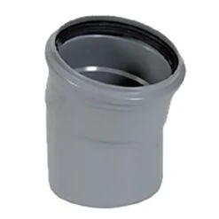 PVC Grijs Benor Bocht 15° Dia.200 1 Mof