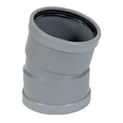 PVC Grijs Benor Bocht 15° Dia.200 2 Mof