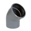 PVC Grijs Benor Bocht 45° Dia.160 1 Mof
