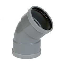 PVC Grijs Benor Bocht 45° Dia.160 2 Mof