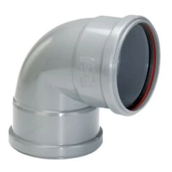 PVC Grijs Benor Bocht 90° Dia.125 2 Mof