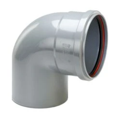 PVC Grijs Benor Bocht 90° Dia.200 1 Mof