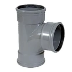 PVC Grijs Benor T-stuk 90° Dia.125 3 Mof