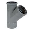 PVC Grijs Benor Y-stuk 45° Dia.160 3 Mof