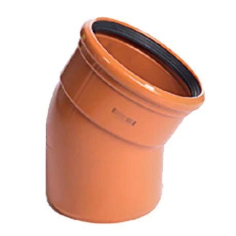 PVC Roodbruin Bocht 45° Dia.160 1 Mof 1 PVC Roodbruin Bocht 45° Dia.160 1 Mof