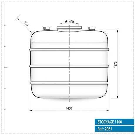 Regenwaterrecuperatiepakket Tuin Opbouw 1.100L RH - Staalband 5 Regenwaterrecuperatiepakket Tuin Opbouw 1.100L RH - Staalband - Afbeelding 5