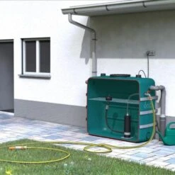 Regenwaterrecuperatiepakket Tuin Opbouw 6.000L Rond