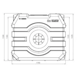 RH Regenwatertank/septic Rechthoekig 1.500L 6 RH Regenwatertank/septic Rechthoekig 1.500L -Bouw Materialens Winkel rh1500 regenwatertank septic rechthoekig 1500l 2