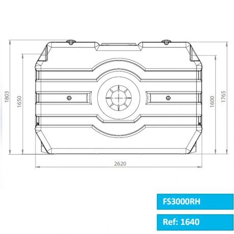 RH Regenwatertank/septic Rechthoekig 3.000L 3 RH Regenwatertank/septic Rechthoekig 3.000L - Afbeelding 3