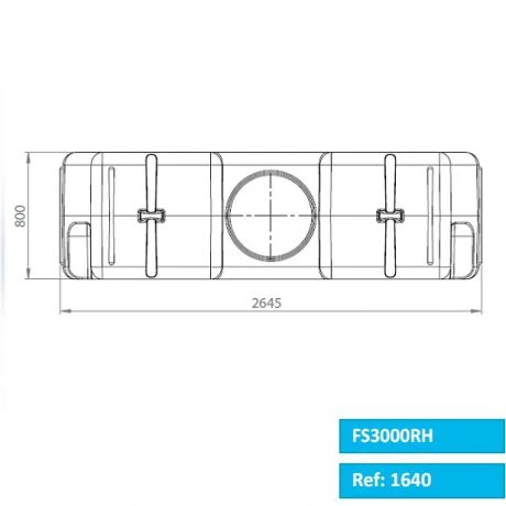 RH Regenwatertank/septic Rechthoekig 3.000L 4 RH Regenwatertank/septic Rechthoekig 3.000L - Afbeelding 4