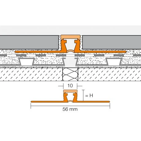 Schluter DILEX-BWB 2,5m 10mm Grijs 2 Schluter DILEX-BWB 2,5m 10mm Grijs - Afbeelding 2