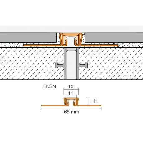 Schluter DILEX-EKSN 2,5m 12,5mm Grijs 2 Schluter DILEX-EKSN 2,5m 12,5mm Grijs - Afbeelding 2
