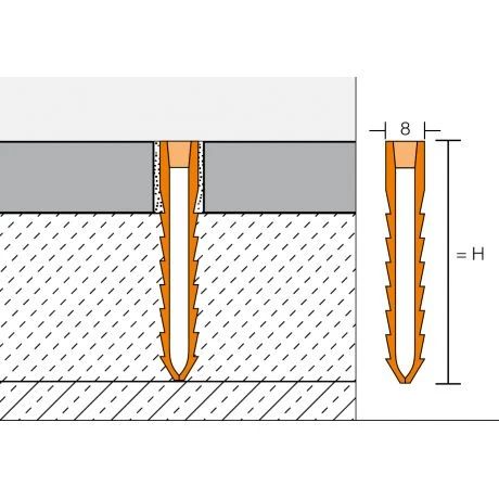 Schluter DILEX-MOP 2,5m 50mm Grijs 2 Schluter DILEX-MOP 2,5m 50mm Grijs - Afbeelding 2