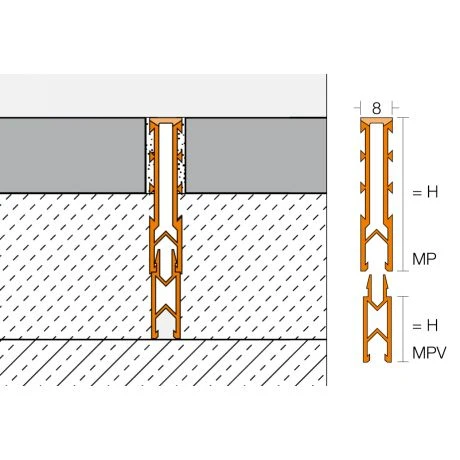 Schluter DILEX-MP 2,5m 35mm Grijs 2 Schluter DILEX-MP 2,5m 35mm Grijs - Afbeelding 2