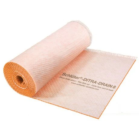 Schluter DITRA-DRAIN8 Ontkoppelingsmat 12,5x1m 1 Schluter DITRA-DRAIN8 Ontkoppelingsmat 12,5x1m