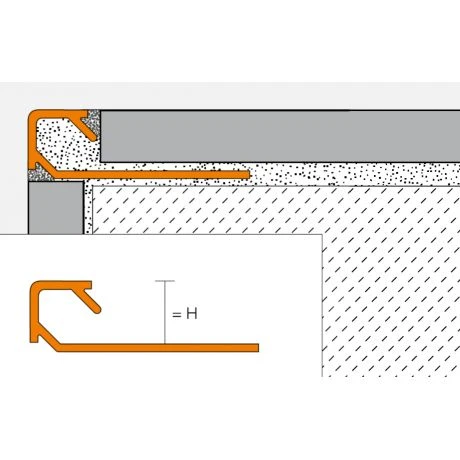 Schluter QUADEC-AT 2,5m 12,5mm Alu Titanium Mat 2 Schluter QUADEC-AT 2,5m 12,5mm Alu Titanium Mat - Afbeelding 2