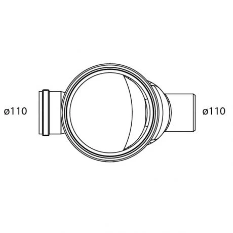 Sifonput PE Diam.250 - 1x110/1x110 3 Sifonput PE Diam.250 - 1x110/1x110 - Afbeelding 3