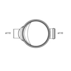 Sifonput PE Diam.315 - 1x110/1x110 -Bouw Materialens Winkel sifonput pe diam 315 1x110mm 1x110mm 2