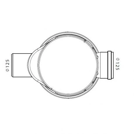 Sifonput PE Diam.315 - 1x125/1x125 3 Sifonput PE Diam.315 - 1x125/1x125 - Afbeelding 3