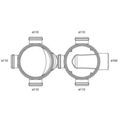 Sifonput PE Dubbel Diam.315 - 5x110/1x160 -Bouw Materialens Winkel sifonput pe dubbel diam 315 5x110 1x160 4