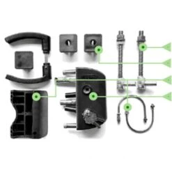 Slotset (locinox) Voor Enkele Tuinpoort Zwart