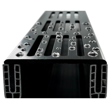 Stardrain 65/100 PVC Goot Alu Rooster Grijs 3 Stardrain 65/100 PVC Goot Alu Rooster Grijs - Afbeelding 3