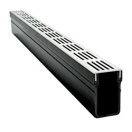 Stardrain 65/100 PVC Goot Alu Rooster Grijs 1 Stardrain 65/100 PVC Goot Alu Rooster Grijs