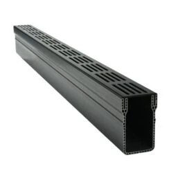 Stardrain 65/100 PVC Goot Alu Rooster Zwart