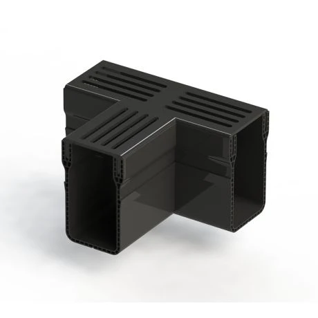 Stardrain 65/100 T-stuk Alu Rooster Zwart 1 Stardrain 65/100 T-stuk Alu Rooster Zwart