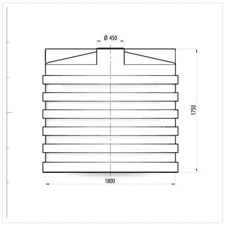 Stockagetank Rond Bovengronds ULTRA 4.000L 3 Stockagetank Rond Bovengronds ULTRA 4.000L - Afbeelding 3