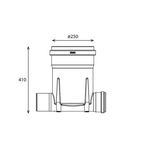 Toezichtsput PE Diam.250 - 2x110 2 Toezichtsput PE Diam.250 - 2x110 - Afbeelding 2