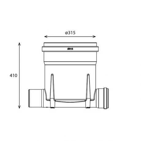 Toezichtsput PE Diam.315 - 2x110 2 Toezichtsput PE Diam.315 - 2x110 - Afbeelding 2