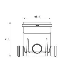 Toezichtsput PE Diam.315 - 3x110 6 Toezichtsput PE Diam.315 - 3x110 -Bouw Materialens Winkel toezichtsput pe diam 315 3x110mm 2