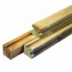 Tuinpaal (grenen) "TUSSEN"- Gleufpaal 9x9x270cm